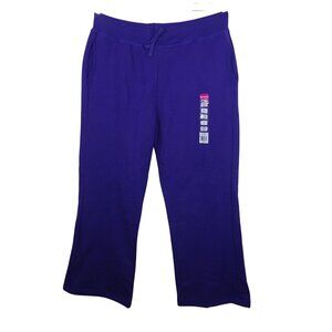 Gildan Heavy Blend Purple Fleece Sweatpant Wide Leg Women Size 3XL Pockets NEW